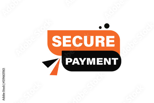 secure payment, for websites, application Design, Element, learn, stay, template, top scorer, design, level, sign, speech, bubble  banner, modern, symbol, click. 
