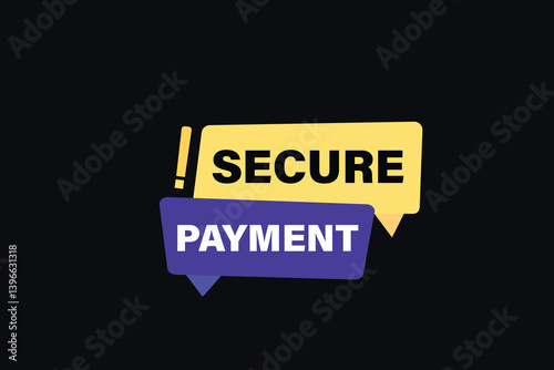secure payment, for websites, application Design, Element, learn, stay, template, top scorer, design, level, sign, speech, bubble  banner, modern, symbol, click. 
