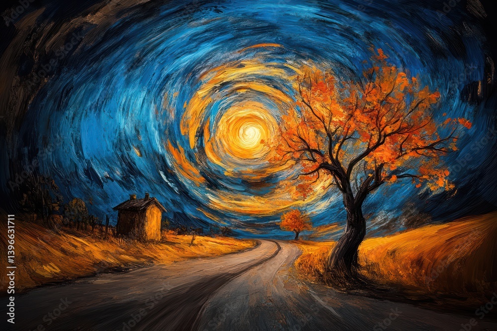 Vibrant Nature: Capturing the Beauty and Energy of the Natural World with Expressive Colors, Textures, and Light and Shadow Interplay