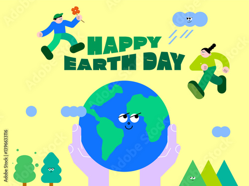 식목일 지구의날 환경의날 제로웨이스트 그린 일러스트 - Arbor Day Earth Day World Environment Day Zero Waste Green Illustration