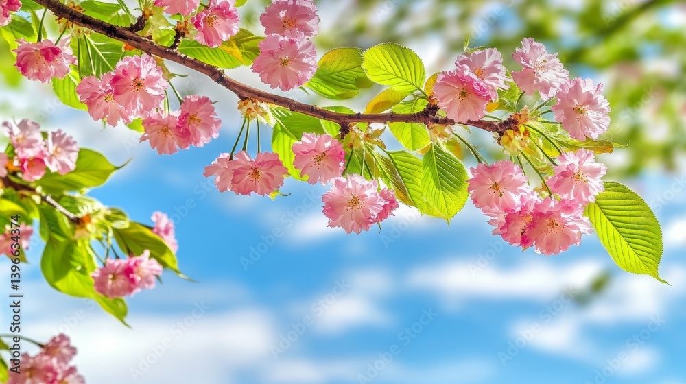 Obraz premium 青空と桜