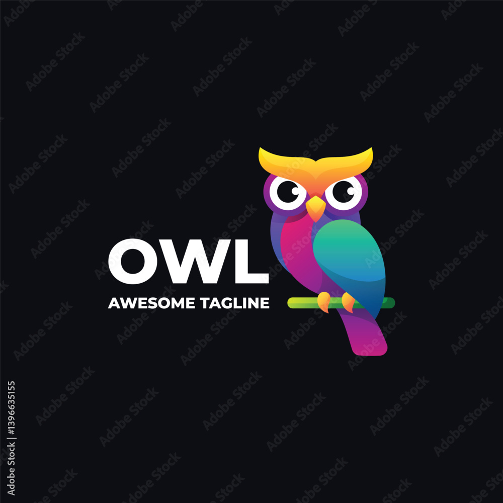 Owlco Gradient Colorful Logo Owlco Gradient Colorful Logo