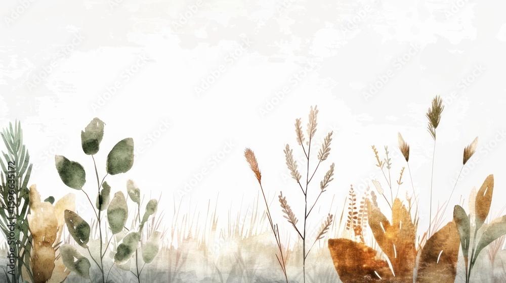 Nature's Delicate Balance: Harmony in Biodiversity. An Ecosystem's Interdependence. Tranquil Scene of Plants, Animals, Water, and Sky in Symbiosis.