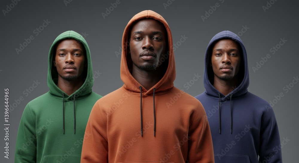 Three Men in Hoodies Three Men in Hoodies
