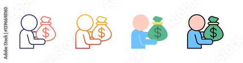 Resource Multi Style Icon Set Vector 