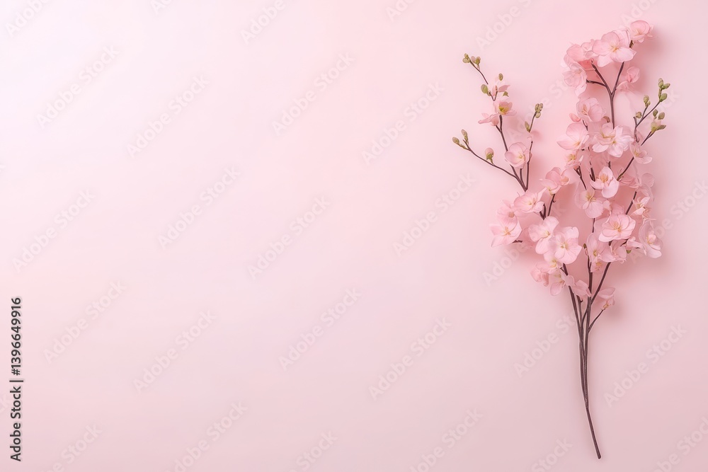 Lush Pink Orchids: Stunning Floral Banner with Orchidaceae in Panoramic View on White Background