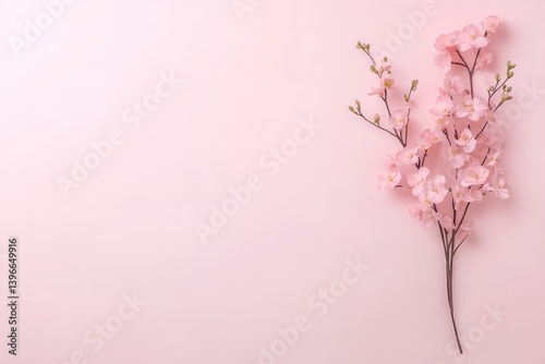 Obraz na płótnie Lush Pink Orchids: Stunning Floral Banner with Orchidaceae in Panoramic View on White Background w salonie
