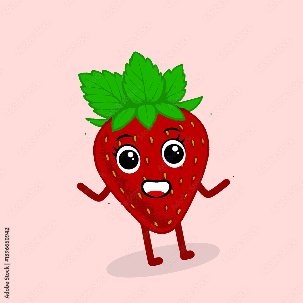 Fototapeta premium food, illustration, fruit, vector, cartoon, set, icon, isolated, fresh, strawberry, cute, funny, healthy, background, pear, cherry, character, design, banana, flat, apple, organic, orange, collection,