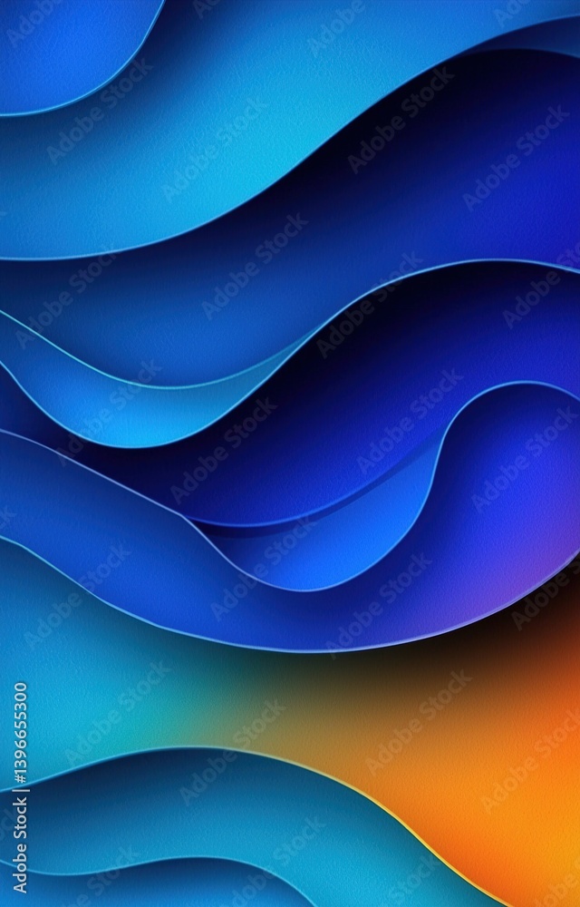 Obraz premium abstract blue wave background