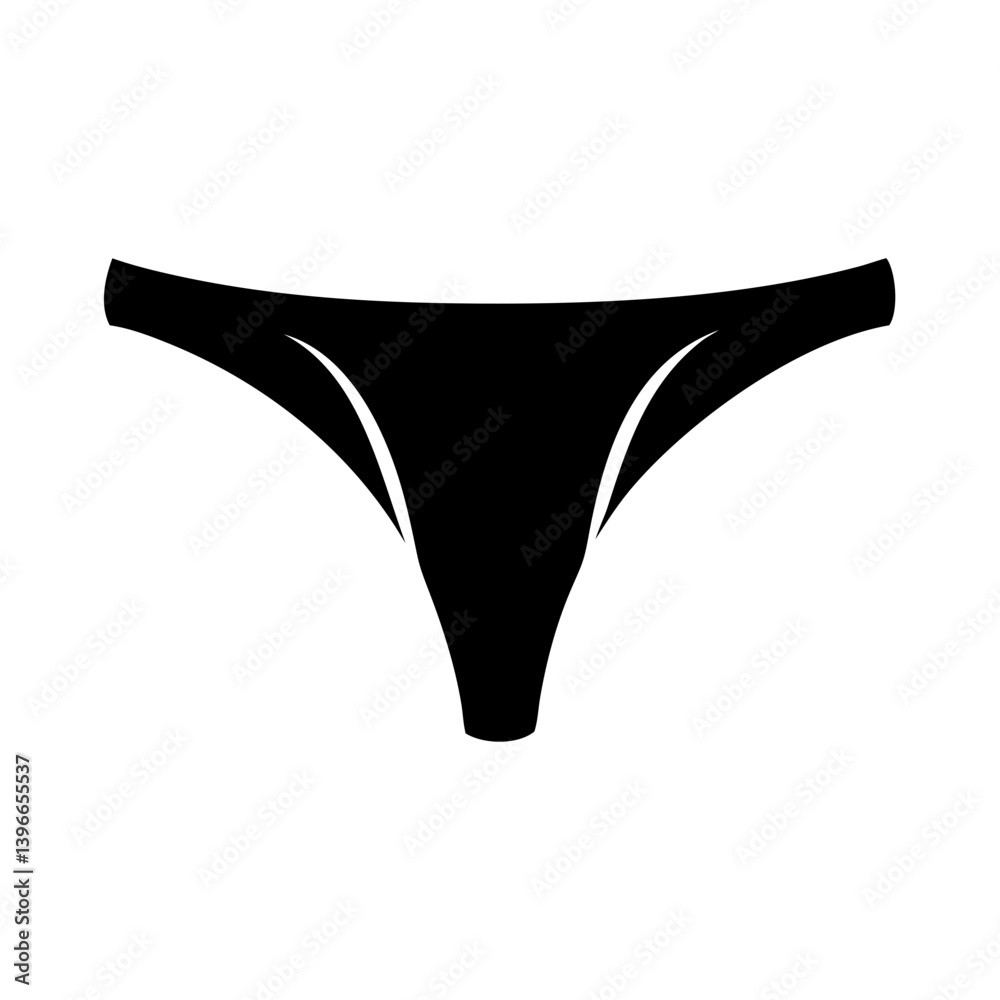 thong icon, thong silhouette vector illustration-simple silhouette illustration of thong, perfect for thong logos and icons thong icon, thong silhouette vector illustration-simple silhouette illustration of thong, perfect for thong logos and icons
