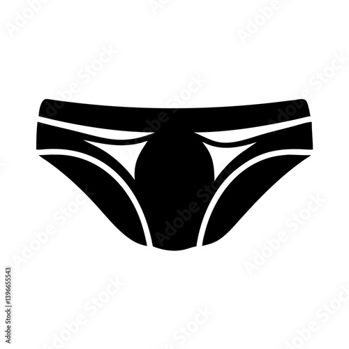 briefs icon, briefs silhouette vector illustration-simple silhouette illustration of briefs, perfect for briefs logos and icons