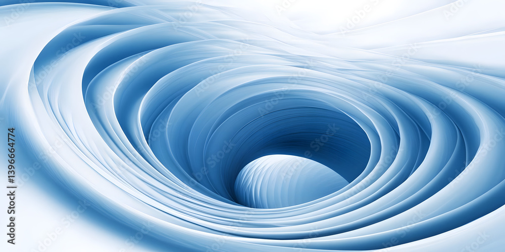 Abstract Blue Swirling Vortex Tunnel Design Abstract Blue Swirling Vortex Tunnel Design
