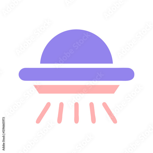 Simple Extraterrestrial Flying Saucer Vector Image