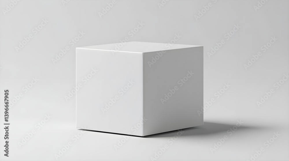 Simple Minimalist Box in Plain Style for Creative Use and Design Simple Minimalist Box in Plain Style for Creative Use and Design