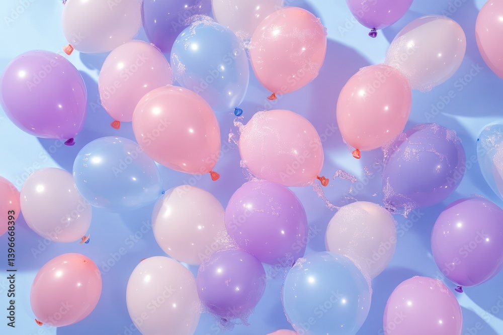 Vibrant and Colorful Water Balloons in Various Hues and Sizes, Ready for Summer Fun and Outdoor Activities