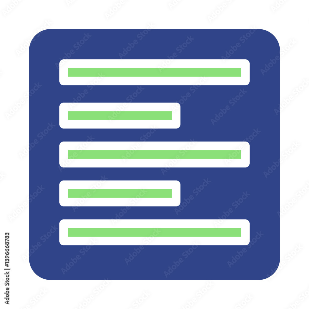 Abstract Text List Vector on Blue Square Shape Abstract Text List Vector on Blue Square Shape