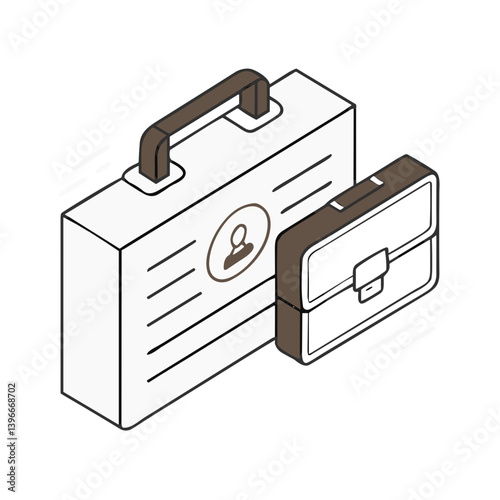 Briefcase Icon for Professional Websites, Career Apps, Corporate Branding, Job Search Platforms, Executive Training Materials and Business Travel Resources