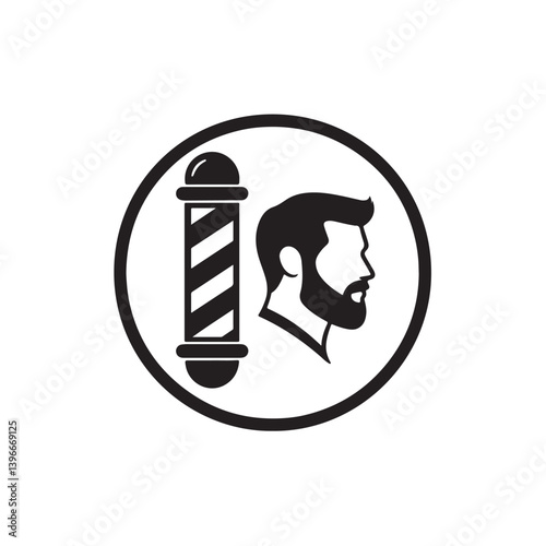 vector illustration of barber shop