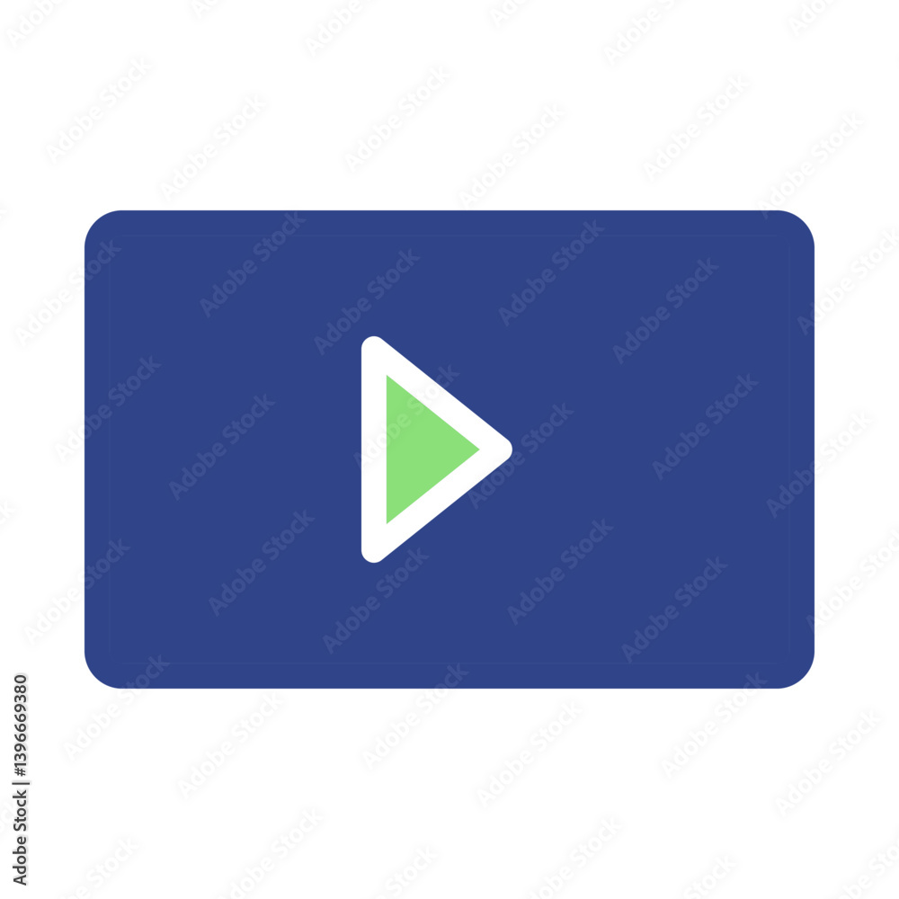 Minimalist Digital Media Player Interface Icon Minimalist Digital Media Player Interface Icon