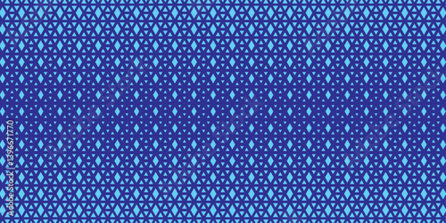 Triangles Halftone Pattern Vector Abstract Geometric Technology Background. Triangular Half Tone Texture. Minimal Style Dynamic Tech modern Wallpaper