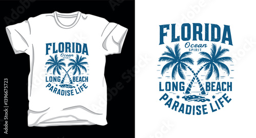 Florida summer collection graphic t-shirt design