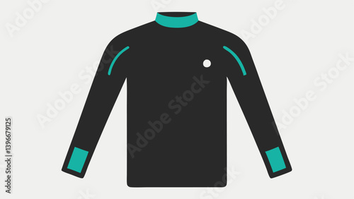 Adaptive Long Sleeve Shirt A long sleeve shirt with builtin technology that adjusts sleeve length and fit according to body temperature showing a visual indicator on the cuff.