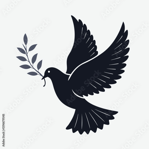 dove in flight