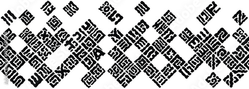 Foto Abstract art pattern on white background
