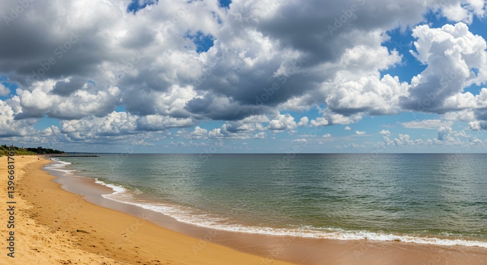 Fototapeta premium 夏のイメージ。海と砂浜 