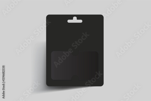 3D Realistic Gift card, Voucher mockup isolated on background. Blank template for presentation discount certificate, plastic coupon, credit card, key card, notecards, invitation or trading card
