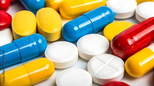 Various pills and capsules, symbolizing medicine, healthcare, or pharmaceutical topics.