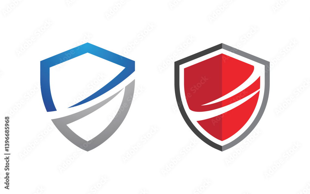 Shield security vector illustration design template v.13 Shield security vector illustration design template v.13