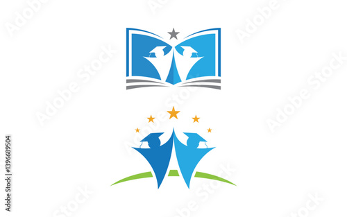 School Education Template vector icon design illustration v.4