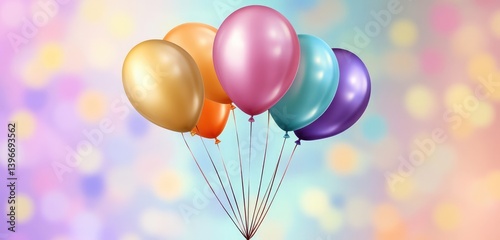 Wallpaper Mural colorful balloons background Torontodigital.ca