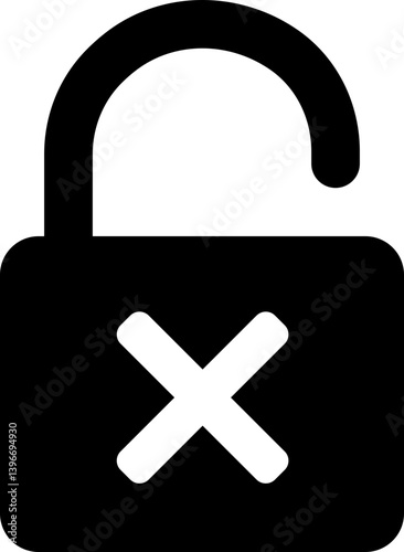 Security lock icons in flat. isolated on transparent background.