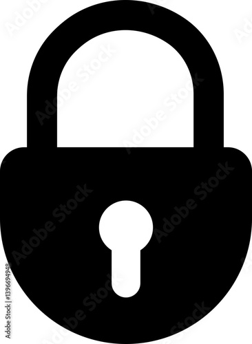 Security lock icons in flat. isolated on transparent background.