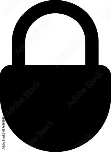 Security lock icons in flat. isolated on transparent background.