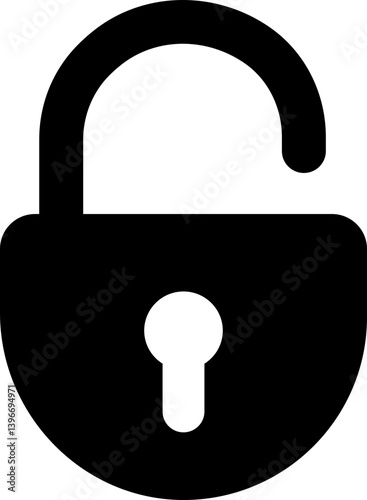 Security lock icons in flat. isolated on transparent background.