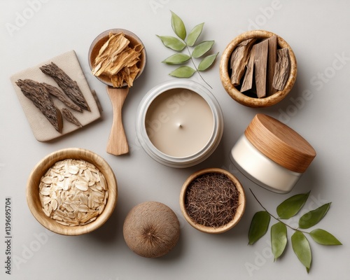 Wallpaper Mural Step into a realm of tranquility with our modern spa concept, where ancient wisdom meets contemporary wellness Immerse yourself in the rejuvenating embrace of nature's bounty as dried roots are Torontodigital.ca