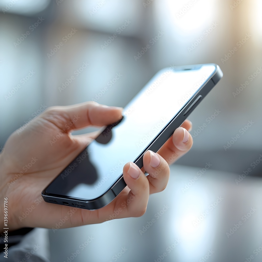 Hand holding a cellphone. A communication technology tool. Hand holding a cellphone. A communication technology tool.