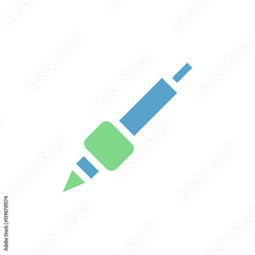 Minimalist audio jack representation for connection or electronic device illustration