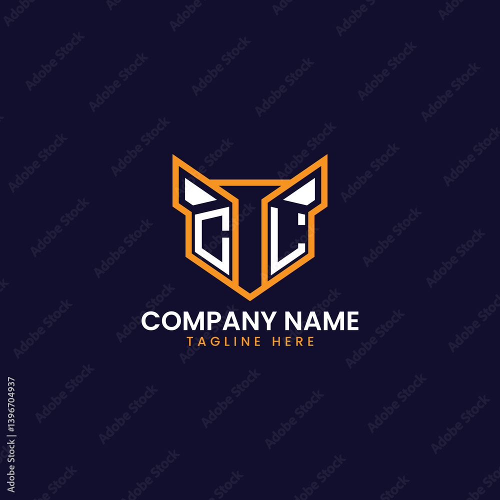 Fototapeta premium Tech-Inspired Geometric Logo Design