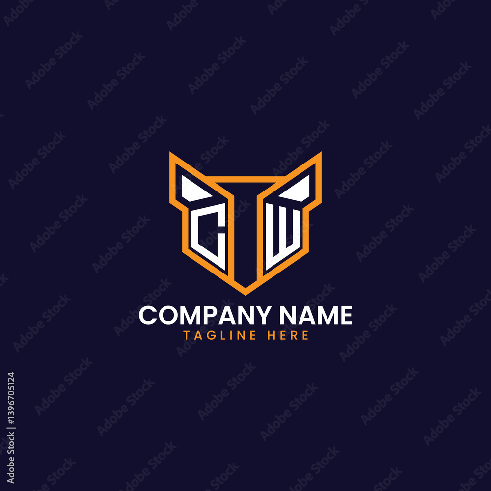 Fototapeta premium Tech-Inspired Geometric Logo Design