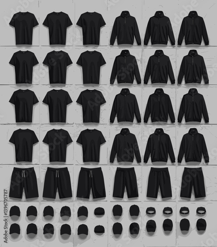 cloths mockup, vector mockup, digital, vector t shirts, vector shirts, silhouette clothing, shirt, clothes, fashion, vector, t-shirt, jacket, dress, illustration, set, wear, design, polo, coat, men, t