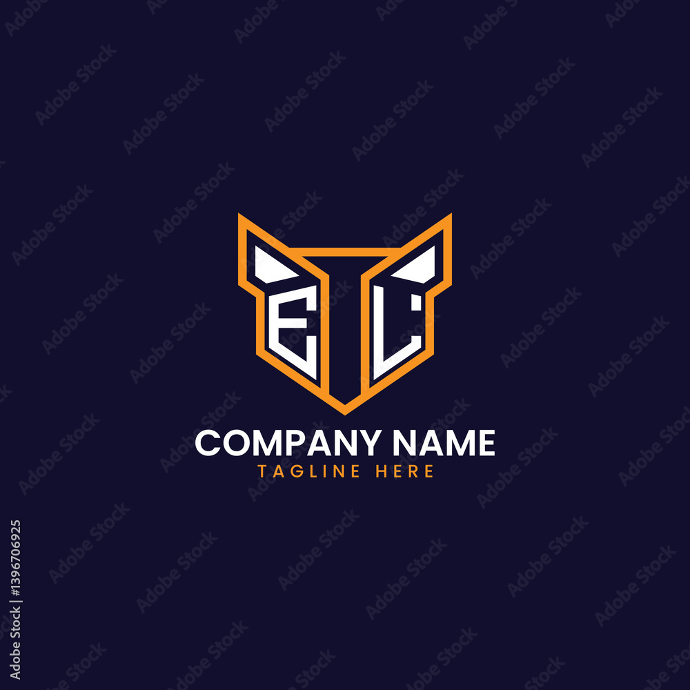 Fototapeta premium Tech-Inspired Geometric Logo Design