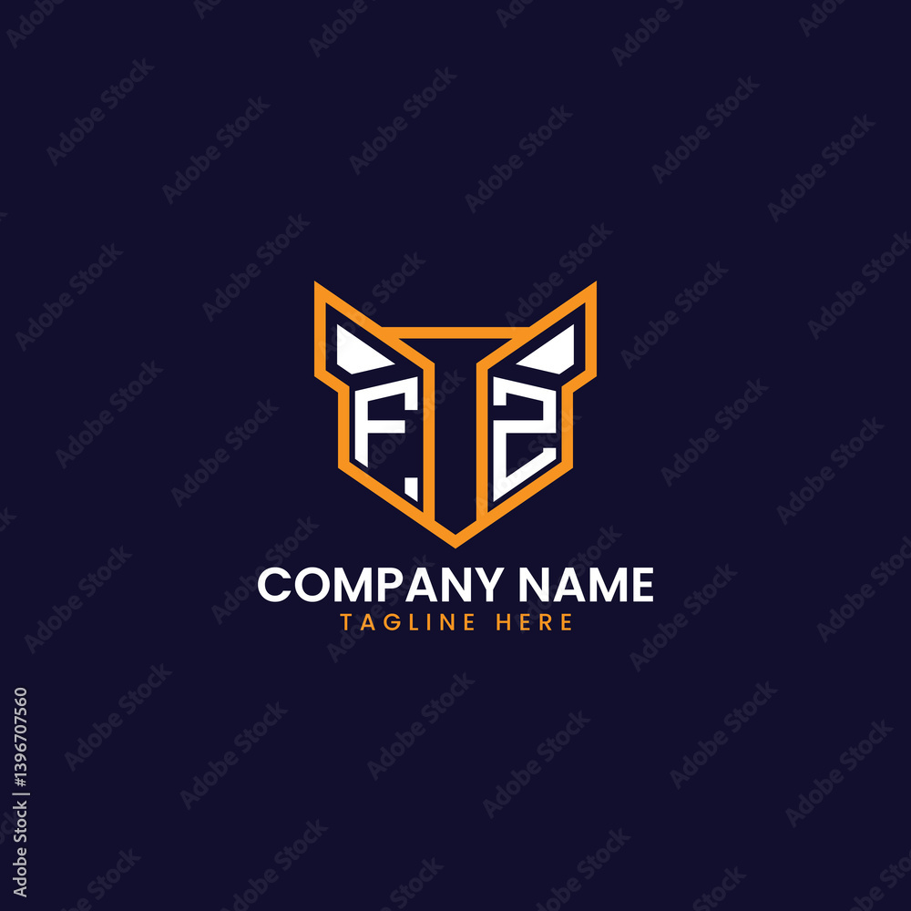 Fototapeta premium Tech-Inspired Geometric Logo Design