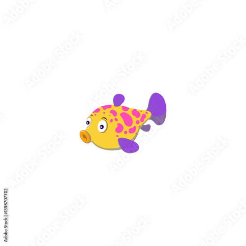goldfish on white