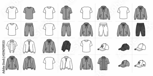 cloths mockup, vector mockup, digital, vector t shirts, vector shirts, silhouette clothing, shirt, clothes, fashion, vector, t-shirt, jacket, dress, illustration, set, wear, design, polo, coat, men, t