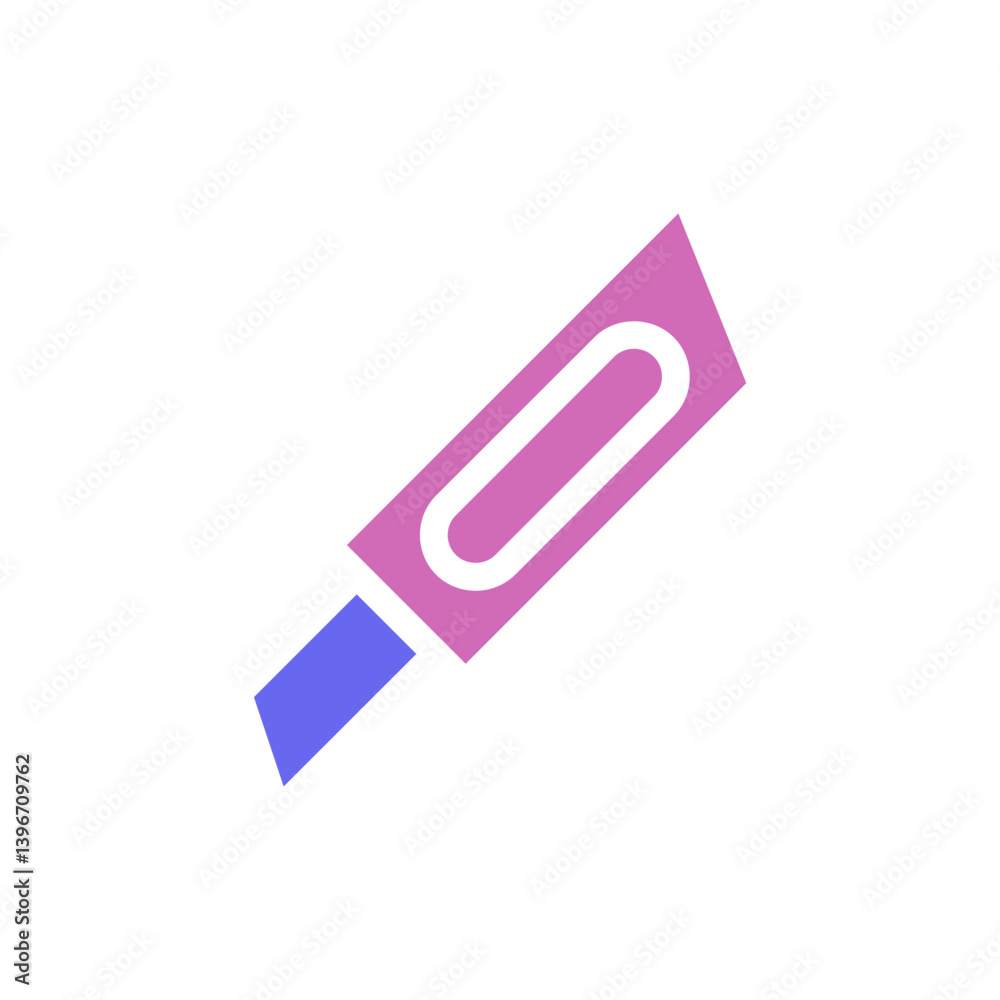 Stylized depiction of a craft knife with a minimalist aesthetic approach Stylized depiction of a craft knife with a minimalist aesthetic approach