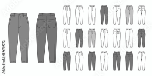 pants mockup, cloths mockup, silhouette mockups, mockups, digital, vector mockups, clothes, clothing, fashion, shirt, vector, pants, jacket, jeans, dress, illustration, suit, wear, set, design, style,